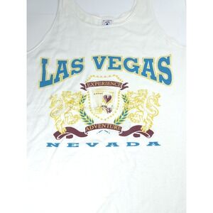 Vintage Las Vegas Tank Top Shirt XL Las Vegas Nevada Delta USA Dice Poker Casino
